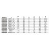 Ref. 920AS/L - Vaso largo en pulgadas 1/2" multicara