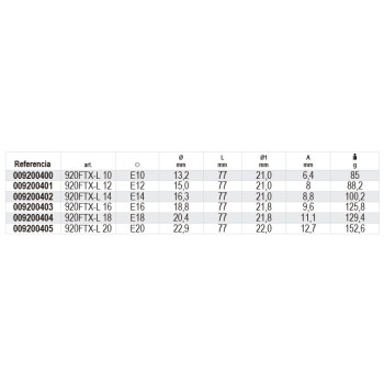 Ref. 920FTX/L - Vaso largo para tornillos macho Torx 1/2”
