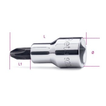 Ref. 920PH - Vaso con punta Phillips 1/2"