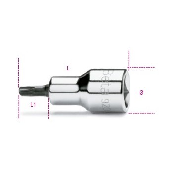 Ref. 920TX - Vaso con punta Torx 1/2"