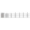 Ref. 920RTX - Vaso con punta Torx Inviolable 1/2"