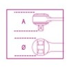 Ref. 920/58 - Carraca con cabeza giratoria 1/2" 52d