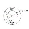 Ref. 0475 150 12 - Luz Giratoria de Base Plana