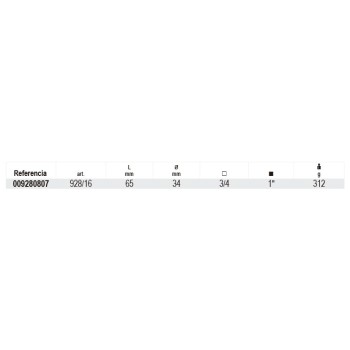 Ref. 928/16 - Cuadrado aumentador 3/4" x 1"
