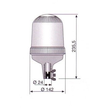 Ref. 0475 450 12 - Luz Giratoria Flexible