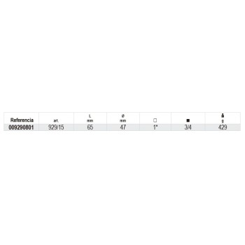 Ref. 929/15 - Cuadrado reductor 1" x 3/4"