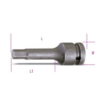 Ref. 720ME - Vaso impacto 1/2” punta hexagonal