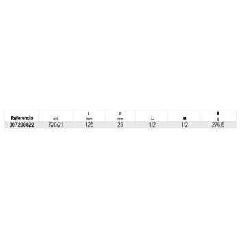 Ref. 720/21 - Alargadera impacto 1/2” 125mm