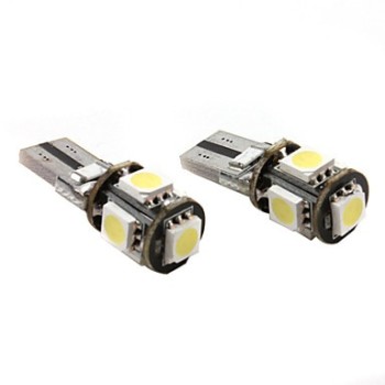 Ref. 0492 55W T10 - Lámpara CAN BUS 5 LED 12V 5W T10