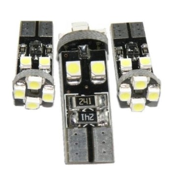 Ref. 0492 85W T10 - Lámpara CAN BUS 8 LED 12V 5W T10