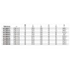 Ref. 728LS - Vaso impacto 3/4” hexagonal Largo métrico pared fina