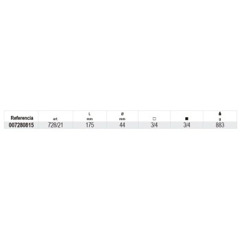 Ref. 728/21 - Alargador impacto 3/4” 175mm