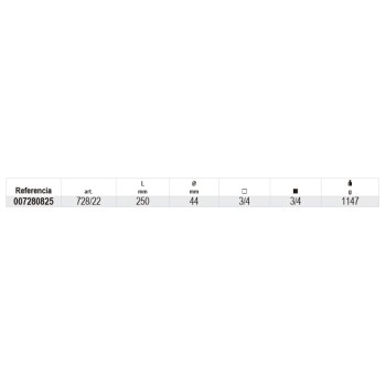 Ref. 728/22 - Alargador impacto 3/4” 250mm