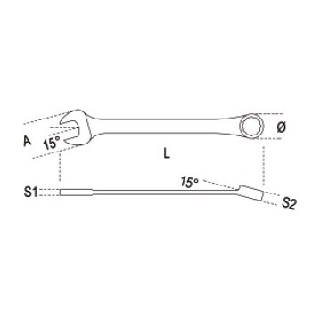 Ref. 42 - Llaves combinadas en métrico
