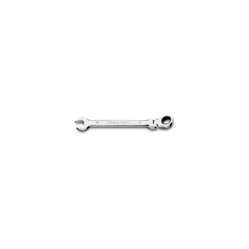 Ref. 142SN - Llave combinada con carraca articulada métrico