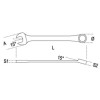 Ref. 142 - Llave combinada corta con carraca