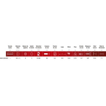 Ref. 0880 QB54602 - Lijadora Orbital Aspirante, 152 mm