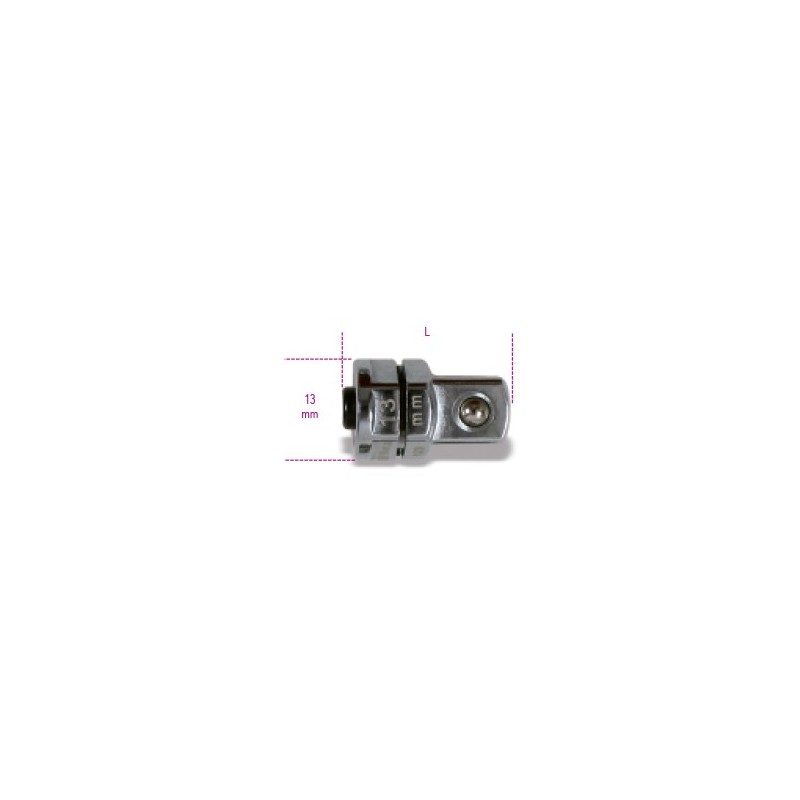 Ref. 123Q3/8 - Adaptador de desenganche rápido 3/8" para llaves de carraca 13 mm