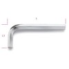 Ref. 96 - Llave macho acodada hexagonal corta métrico
