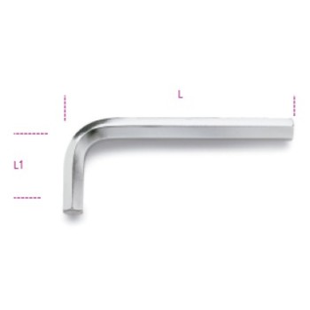 Ref. 96C/AS - Llave macho acodada hexagonal corta pulgadas
