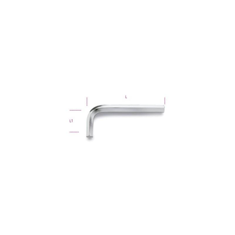 Ref. 96C/AS - Llave macho acodada hexagonal corta pulgadas