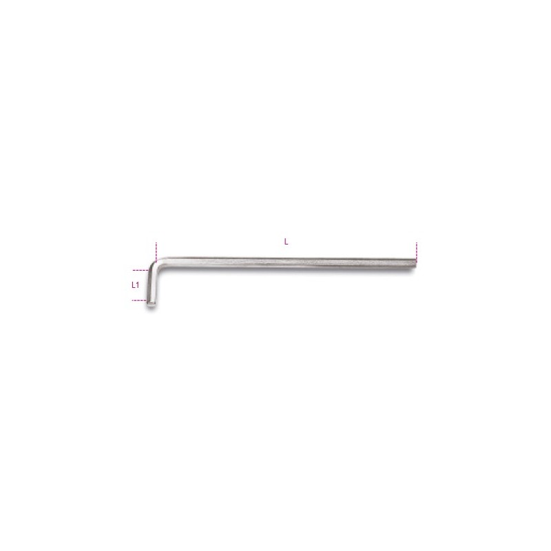 Ref. 96LC - Llave macho acodada hexagonal larga métrico