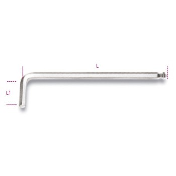 Ref. 96BPC - Llave macho acodada hexagonal métrico cabeza bola