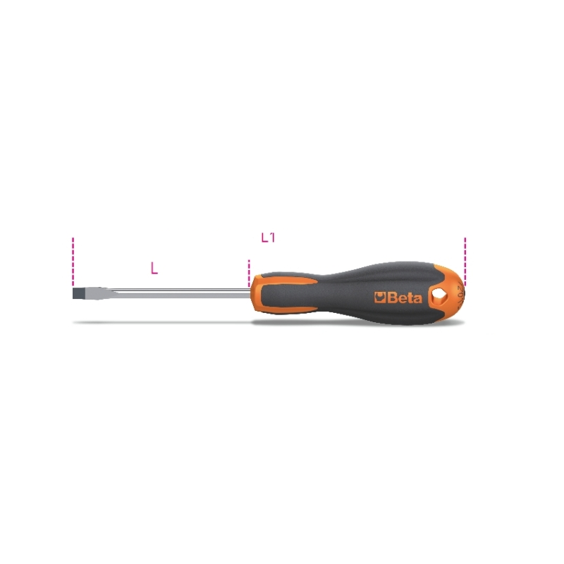 Ref. 1201E - Destornilladores para tornillos con cabeza ranurada