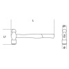 Ref. 1377 - Martillo mecánico cabeza esférica
