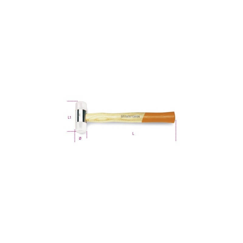 Ref. 1390N - Martillo con cabezas nailon intercambiables