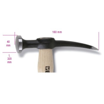 Ref. 1345 - Martillo de aplanar cabeza convexa mango de madera
