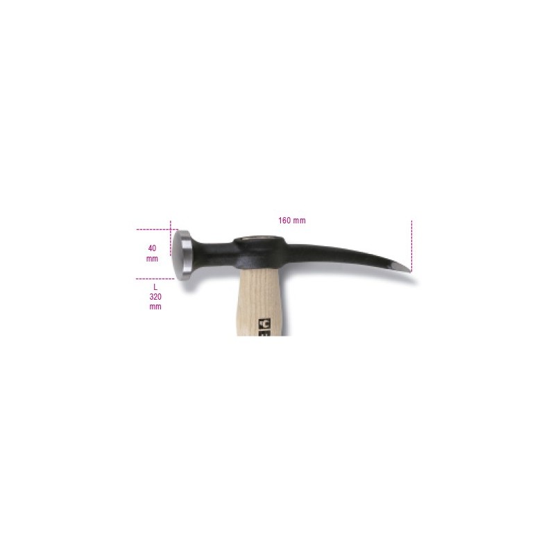 Ref. 1345 - Martillo de aplanar cabeza convexa mango de madera