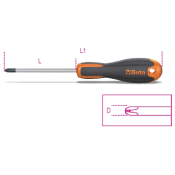Ref. 1202E - Destornilladores para tornillos con huella de cruz Phillips