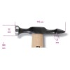 Ref. 1359T - Martillo de peña horizontal y cabeza plana mango de madera