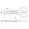 Ref. 1128BM - Tijeras electricista hojas rectas