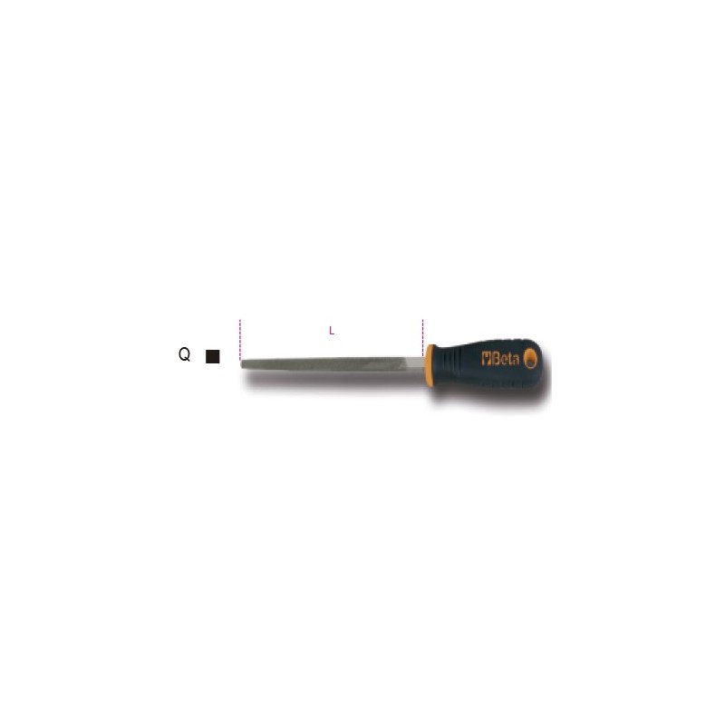 Ref. 1719BMA...Q - Lima cuadrada corte semi con mango