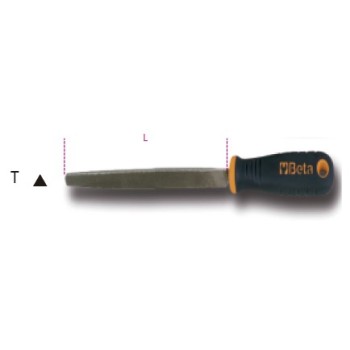 Ref. 1719BMA...T - Lima triangular corte semi con mango