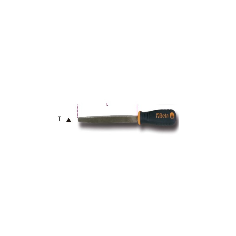 Ref. 1719BMA...T - Lima triangular corte semi con mango