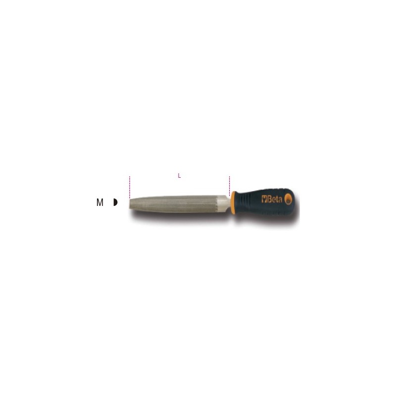 Ref. 1719BMA...M - Lima semirredonda corte semi con mango