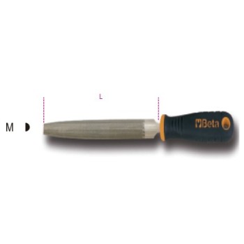 Ref. 1719BMA...M - Lima semirredonda corte semi con mango