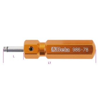 Ref. 986 78 - Destornillador para válvulas neumáticos