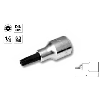 Ref. 0850 071 308 - VASO 1/4” PUNTA TORX INVIOLABLE
