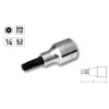 Ref. 0850 071 327 - VASO 1/4” PUNTA TORX INVIOLABLE