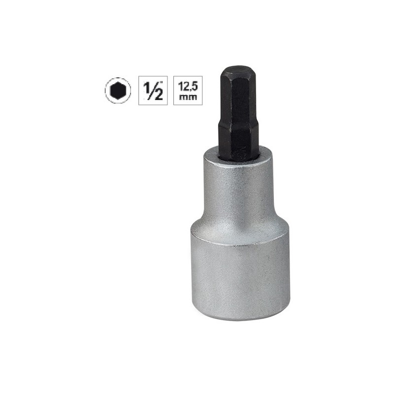 Ref. 0850 724 507 - VASO 1/2” PUNTA HEXAGONAL CORTA