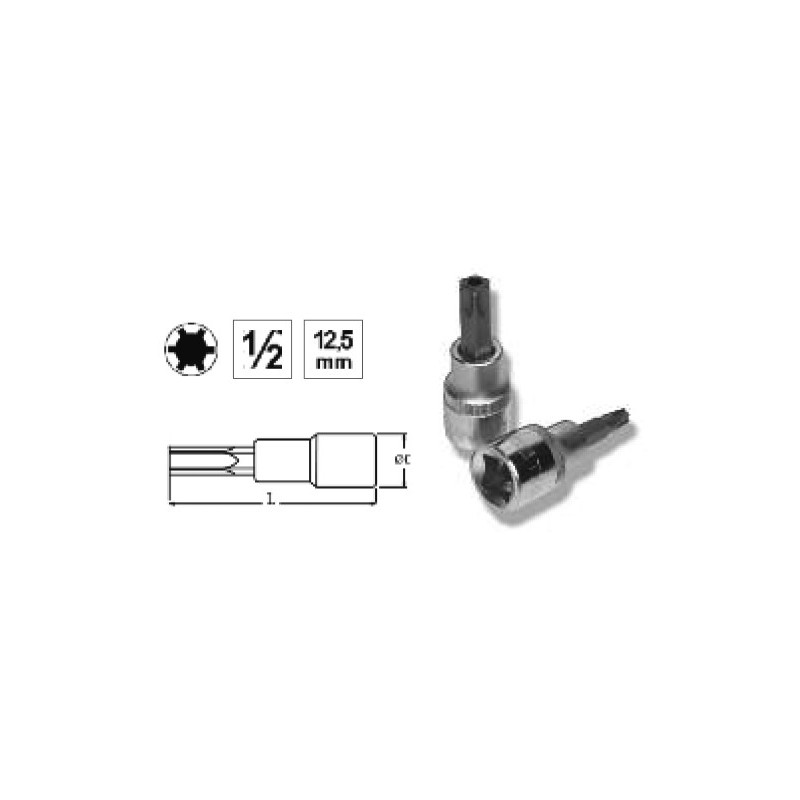 Ref. 0850 724 108 - VASO 1/2” PUNTA XZN LARGO