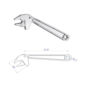 Ref. 0850 821 030 - Llave Rápida con Carraca de 13 a 30 mm