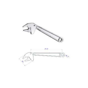 Ref. 0850 821 030 - Llave Rápida con Carraca de 13 a 30 mm
