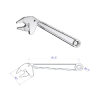 Ref. 0850 821 030 - Llave Rápida con Carraca de 13 a 30 mm