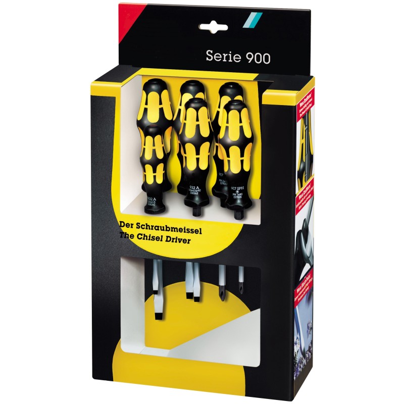Ref. 0833 324 005 - Conjunto de Destornilladores (para tornillos ranurados y philips)