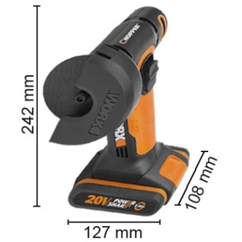 Ref. 0998 190 801 - Mini Amoladora D.75 mm a Batería 20V 2.0Ah